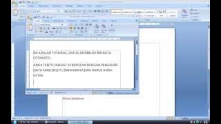 Cara Membuat Biodata otomatis dengan MS Word dan mail Merge Bagian 1 [upl. by Aicinat77]