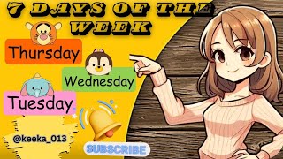 Days of the week I seven days week name [upl. by Azmah]