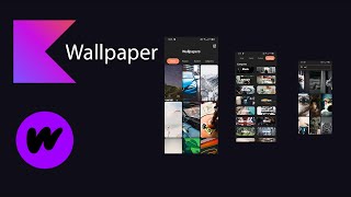 Wallpaper app with kotlin retrofit🟡 01 [upl. by Ithaman]