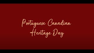 Portuguese Canadian Heritage Month 2022 [upl. by Seessel]