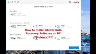 How to Install Stellar Data Recovery Software Windows PC Tutorial for Beginners [upl. by Acinomed]