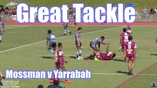 2019 John Yeatman tackle on Lionel Anau  Yarrabah Seahawks v Mossman PtDouglas 8919 [upl. by Slater]