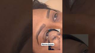 Try this henna brows it’s amazing result 😍 book now 7468881234 navabeautysalon nava trending [upl. by Nalehp]