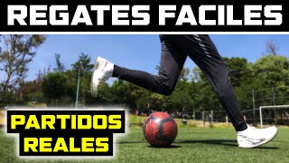 APRENDE 5 REGATES FACILES de FÚTBOL que PUEDES USAR en PARTIDOS REALES  TUTORIAL de FUTBOL [upl. by Yennek9]