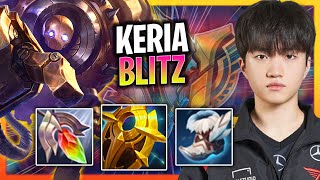 KERIA TRIES SOME BLITZCRANK SUPPORT  T1 Keria Plays Blitzcrank Support vs Thresh Season 2024 [upl. by Alard]