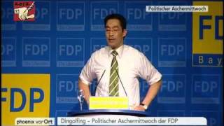 Philipp Rösler FDP 2012 Politischer Aschermittwoch [upl. by Amsirahc]