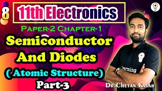 Semiconductor and DiodesAtomic StructurePart3 11th Electronics By DrChetan Kasar Sir Lecture8 [upl. by Tadd]