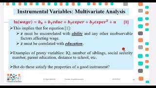 OLS MultivariateIV Estimations on Bivariate Models [upl. by Saduj]