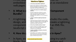 Salesforce Developer Interview Questions and Answers interview salesforcefighters jobinterview [upl. by Lovich]