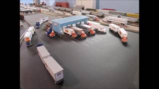 Trucks on HO Scale Layout [upl. by Meghann]