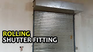 Fitting of Manual Rolling Shutter in Factory Karachi I MobZee Interiors [upl. by Aihsram414]