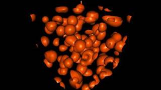 Gray Scott reaction diffusion equation in 3D [upl. by Adilem]