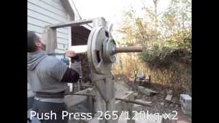 Push Press 285 PR  300 Fail [upl. by Wallack171]