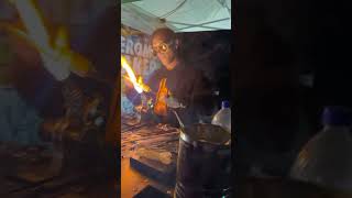 Glass blower ​⁠​⁠Jeromebakerglass HallofFlowers yerba1 sonomacounty glass [upl. by Ciredec]