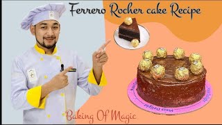 Ferrero Rocher Cake Easy Recipe  Home Made [upl. by Barker]