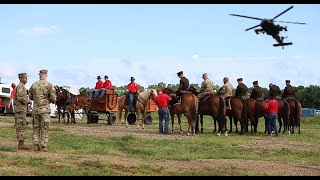 Independence Day Celebration US Soldiers Marching in Junction City Kansas 2024 [upl. by Lemra890]