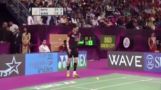 Syed Modi Int’l Badminton Championships 2016  F M2WS  Sayaka Sato vs Sung Ji Hyun [upl. by Yregerg]