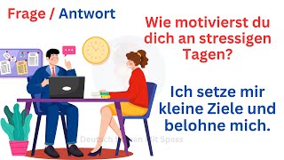 Deutsch Lernen Mit Spaß FrageAntwort im Büro [upl. by Lewan]