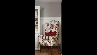 How to reupholster a chair the arm piece [upl. by Ynna]