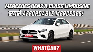 Mercedes Benz A Class Limousine  Sabse Sasti Mercedes  Hindi Review  What Car India [upl. by Oznofla]