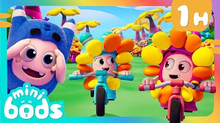 Flower Camping Adventure  Minibods  Mini Oddbods  Baby Oddbods  Funny Cartoons For Kids [upl. by Eitsyrc]