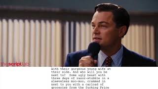 The Wolf of Wall Street  Rich Man HD  quotScript to Screenquot to The Script Lab [upl. by Oiluig]