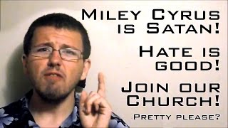 Crazy Christian thinks Miley Cyrus is Satan [upl. by Sibella]