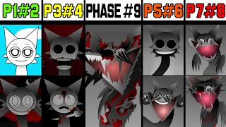 Phase 1 VS Phase 2 VS Phase 3 VS Phase 4 VS Phases 59 in Incredibox Sprunki [upl. by Allisirp41]