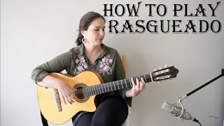 How to play rasgueado flamenco guitar lesson [upl. by Janeta]