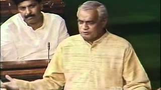 Atal Bihari Vajpayee Speech in Parliament on Confidence Motion  PART 22 [upl. by Stanford]