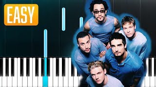 Backstreet Boys  Chances 100 EASY PIANO TUTORIAL [upl. by Shalna]