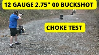 12 Gauge 275 inch 00 Buckshot Choke Test [upl. by Oremo242]