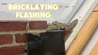 Laying A brickwork Flashing Roof With Lead Substitute  POV [upl. by Absa]