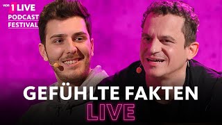 Gefühlte Fakten LIVE  1LIVE Podcastfestival [upl. by Alhsa]