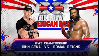 John Cena vs Roman Reigns  WWE Championship Clash of Titans [upl. by Olatha]