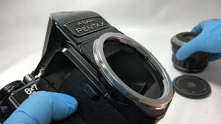 240703400753  Pentax 6X7 MUP TTL SMC Takumar 105mm f24  Operation check video [upl. by Ellerrehc]