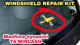 MASHINA OYNASINI TAMIRLASH  AliExpressdan yangi maxsulot Windshield repair kit [upl. by Nedra]