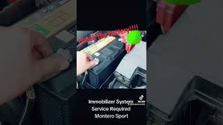 Immobilizer System Service Required Montero Sport [upl. by Idyh]