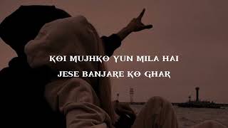 Banjara ♥️  Slowed  Reverb Lyrics   Ek Villain  Banjara Slowed Lyrical Video [upl. by Ilram]