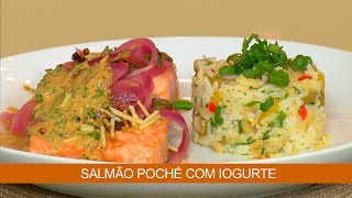 SALMÃO POCHÉ COM IOGURTE [upl. by Siffre236]