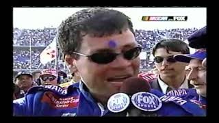 2001 Daytona 500 Post Race Dale Earnhardt Fatal Crash  Michael Waltrip Winners circle  Retro VCR [upl. by Burkhard]