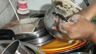 My Daily Home Dishwashing WorkASMR Dishwashing SoundHand Dishwashing Work ASMR soundYouTubevideo [upl. by Ludmilla]