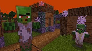 Minecraft Xbox  INFECTED VILLAGE 417 [upl. by Kwan]