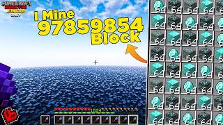 I MADE WORLD RECORD OF COLLECTING MOST DIAMONDS IN Minecraft [upl. by Danya]