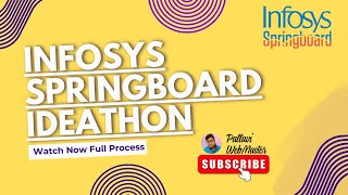 Infosys Springboard Ideathon 2024  Submit Your Ideas  Win Amazing Prizes infosys hackathon [upl. by Kreager]