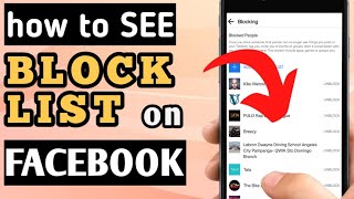 SAAN MAKIKITA ANG BLOCK LIST SA FACEBOOK 2024  SEE YOUR BLOCK LIST ON FACEBOOK QUICK TUTORIAL [upl. by Mungovan703]