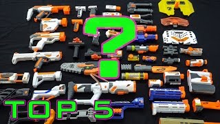 TOP 5 BEST NERF ATTACHMENTS [upl. by Aizitel]