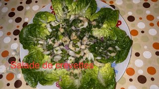 Comment faire une salade de crevettes rapide [upl. by Dotty]