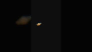 Saturn through telescope National Geographic 76700 [upl. by Anelleh981]