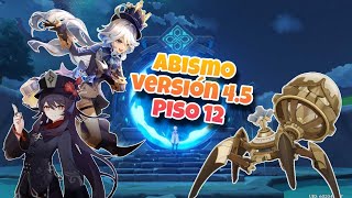 Mi Team de Furina  Hu Tao doble Hydro y Zhongli  Nuevo Abismo  Piso 12  Genshin Impact [upl. by Aicekan]